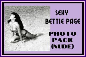 Bettie Page, photo pack, old hollywood scandals