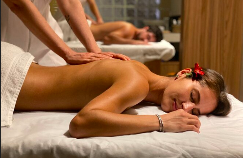 sensual massage couple, valentine's day massage, romance massage, celebrate love and sensuality