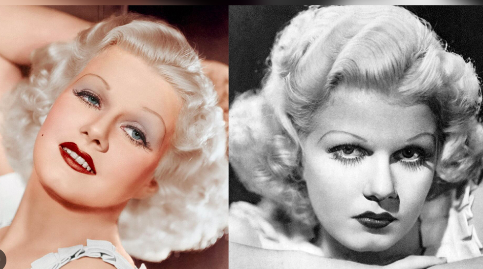 jean harlow, old hollywood scandal, old hollywood blonde bombshells, sexy ladies, multiple marriages, william powell, paul bern